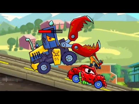 Видео: КРАСНАЯ МАШИНКА против ХИЩНЫХ МАШИН #2 Мультик по игре Car Eats Car 2