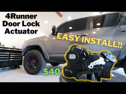 Видео: Замена привода дверного замка Toyota 4Runner