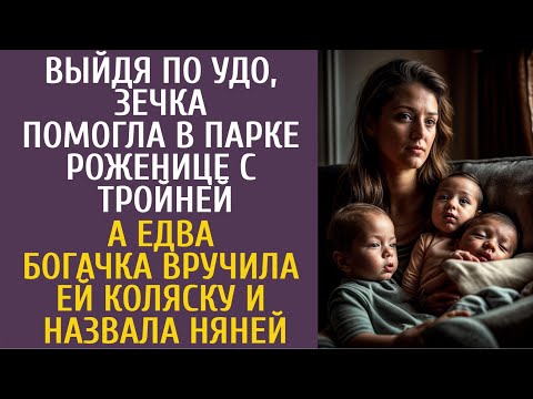 Видео: Выйдя по УДО, помогла в парке роженице с тройней… А едва богачка вручила ей коляску и назвала няней…