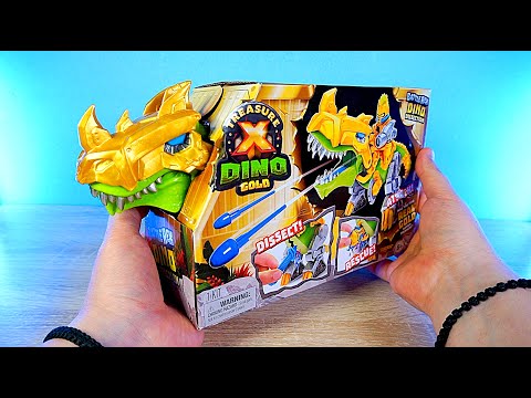 Видео: Traesure X Dino Gold Battle Rex Динозавтр Трежер Икс Рекс