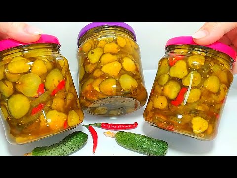 Видео: 🥒🥒Огуречный Салат пр-Восточному! Пикули!Огурцы для Бургеров!Хоть 100 Банок Закрываю все равно Мало!