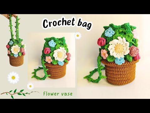 Видео: модель сумки крючком цветочный горшок "моя новая идея" (подзаголовок)