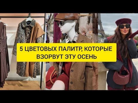 Видео: ОСЕННИЙ ГАРДЕРОБ: 5 ЦВЕТОВЫХ ПАЛИТР, КОТОРЫЕ ВЗОРВУТ ЭТУ ОСЕНЬ