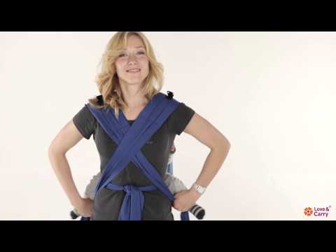 Видео: Май-слинг Love & Carry. Инструкция: положения "на бедре" и "за спиной"
