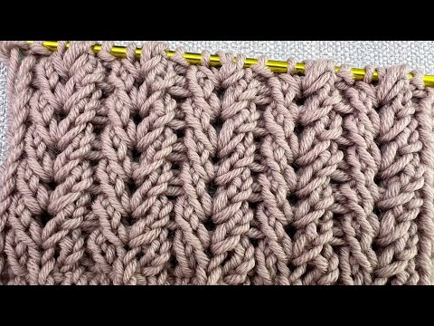 Видео: 🤗ПЕРВЫЙ РАЗ ВИЖУ ТАКУЮ КРАСОТУ. УЗОР ДВЕ ПЕТЛИ И ДВА РЯДА😍