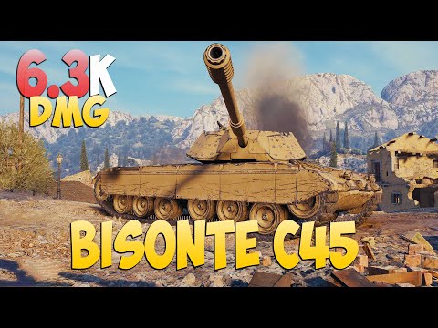 Видео: Bisonte C45 - 5 Kills 6.3K DMG - Почетный! - Мир Танков