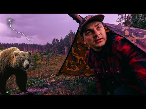 Видео: ВЫЖИВАНИЕ 24 ЧАСА В ЛЕСУ ПОПАЛ В ШТОРМ #выживание #survival #провыживание