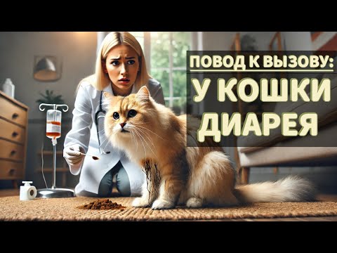 Видео: Повод к вызову: у кошки диарея