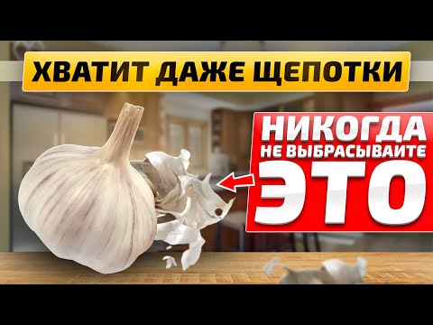 Видео: Кто бы мог подумать?! Чесночная шелуха способна на такое... Мало кто знает