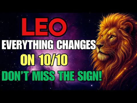 Видео: Лео ♌ Не жди, пока станет слишком поздно! Всё произойдёт 10 октября.