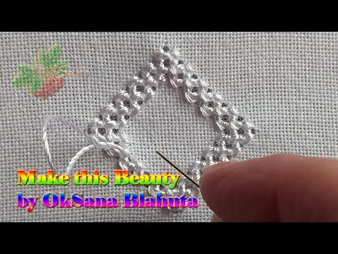 Видео: Рельєфний ажурний шов "зерновий вивід" |ВИШИВАННЯ