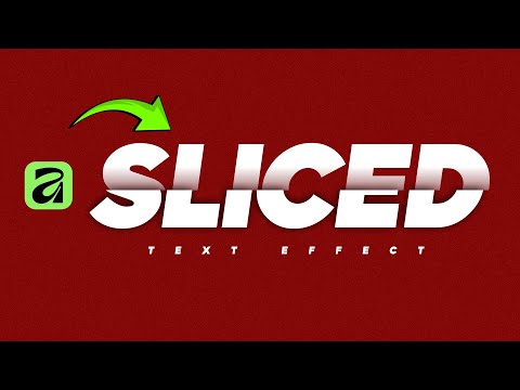 Видео: Учебное пособие по Affinity Studio для начинающих | Эффект нарезанного текста