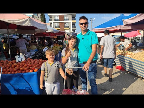 Видео: УЧУ ДЕТЕЙ ПОКУПАТЬ НА ТУРЕЦКОМ БАЗАРЕ  ДЕШЕВЫЕ ОВОЩИ И ФРУКТЫ В ОКТЯБРЕ В КЕПЕЗ АНТАЛИЯ