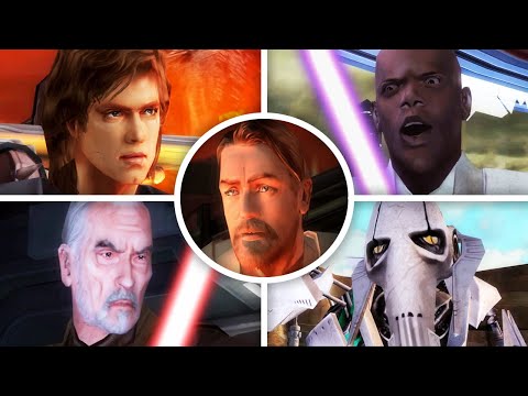Видео: ЗВЁЗДНЫЕ ВОЙНЫ: Эпизод III – МЕСТЬ СИТХОВ – Все боссы + Секретная концовка (PS2, XBOX)