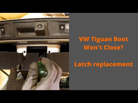 Видео: Проблема с замком багажника VW Tiguan и замена защелки