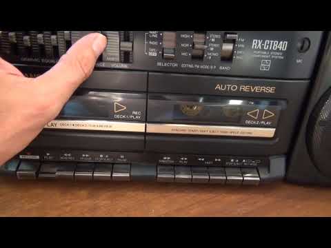 Видео: Двухкассетник Panasonic RX-CT 840