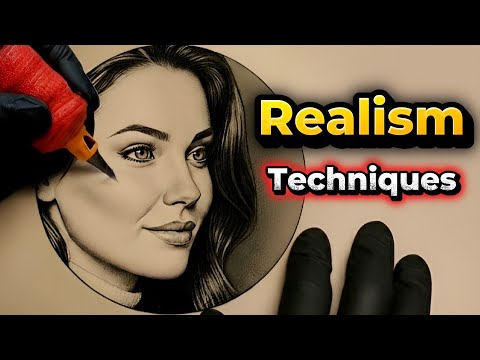 Видео: Урок по созданию реалистичного портрета: техники штриховки в татуировке Dotwork и Stippling