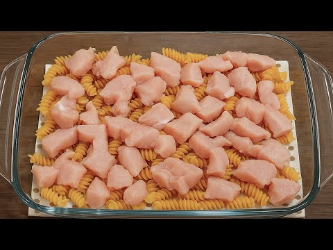 Видео: Макароны варить не надо! Вкусная запеканка из макарон и курицы. Быстрый ужин!