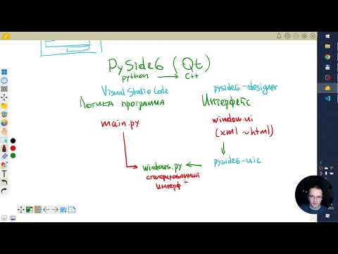 Видео: Разработка ПО на языке Python (онлайн лекция 7, создание интерфейсов на PySide6)