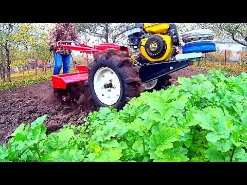 Видео: ФРЕЗА на гибридном мотоблоке, не ожидал...!!!