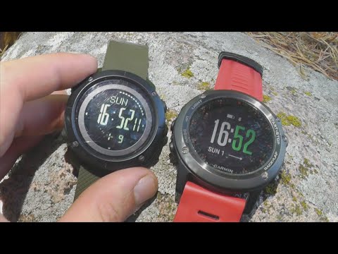 Видео: Часы Skmei 1418 (1427) против Garmin Fenix. Зачем навигатор и компас в часах?