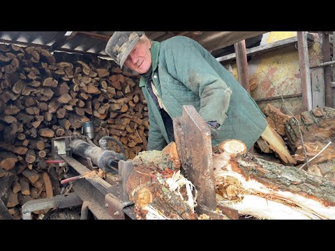 Видео: ДІДУ 73 РОКИ А ВІН ЧУДИТЬ 👍САМОРОБНИЙ ДРОВОКОЛ не гірше Заводу 👍