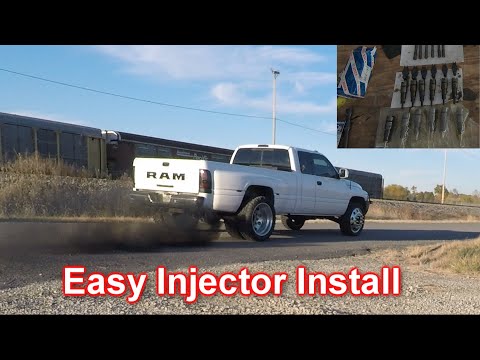 Видео: Установка инжектора Cummins RV275 24 В, 2001 г., +40 л.с. | Тяги с Tunes 1-3 Edge EZ