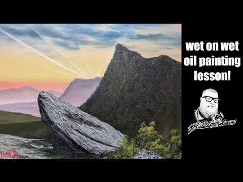 Видео: Прикованная скала (Картина с магией, сег. 8: Эпизод 6) Пейзажная живопись