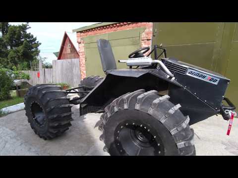 Видео: Переломка с двигателем HONDA GX-630 и лебёдкой WARN!!! Вездеход Демон - 700