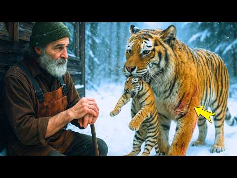 Видео: Раненая тигрица принесла детёныша человеку… и ушла умирать. Он не знал, что ждёт его впереди
