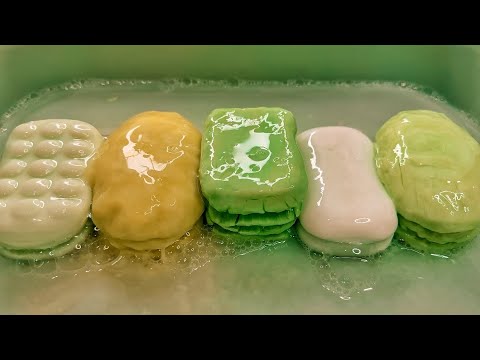 Видео: ASMR 🍀 Green Soaps Set 🍀 Soaked Soap || АСМР Мыление и Размокшее Мыло #asmr