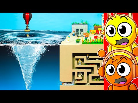 Видео: Реакция на игру «Тюрьма строгого режима» против «Вихря» от Lego