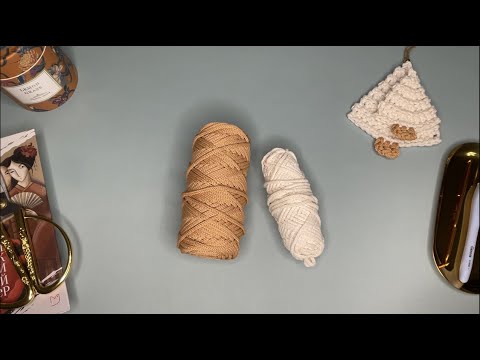 Видео: Мастер-класс елочка из хлопкового шнура крючком