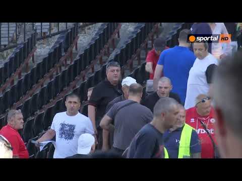 Видео: Фенове на Славия и ЦСКА 1948 се сбиха в "Овча купел"