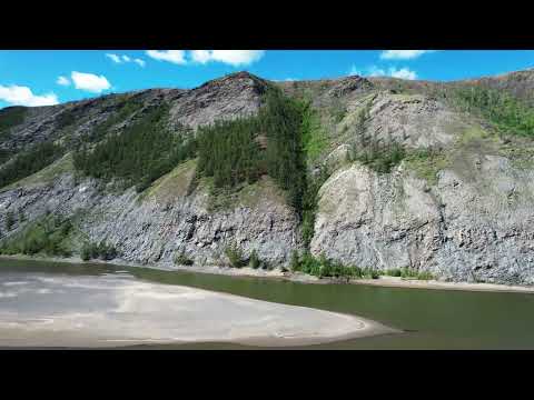 Видео: Полет над рекой Яна. Якутия. Музыка и текст Дмитрия Милютина. Съемки июль - август 2023 г.