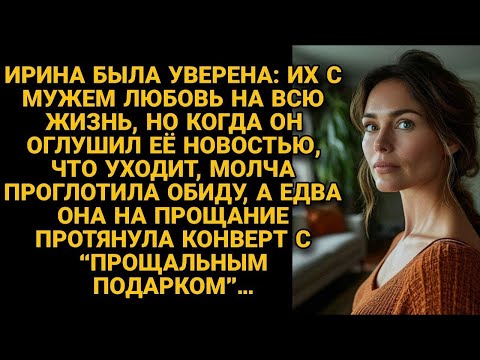 Видео: Муж оглушил новостью о разводе, а она протянула ему конверт. Открыв его, он побледнел и сел на пол.