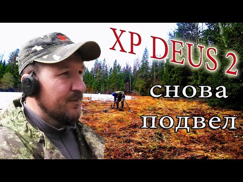 Видео: Коп на лесных полянах где жили люди. XP Deus 2 снова подвел.