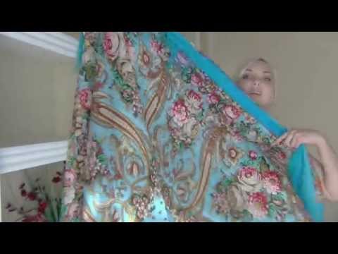 Видео: павловопосадкие   платки... моя коллекция за годы..