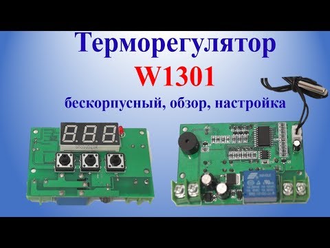Видео: Терморегулятор  W1301 бескорпусный, обзор, настройка