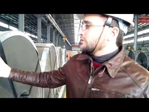 Видео: Production line of GI / Завод Fuhai (RogoSteel), линия по производству оцинковки GI_part 2