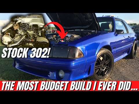 Видео: Может ли Bone Stock 302 выдать 500 л.с. при ограниченном бюджете? Turbo Fox Body Mustang