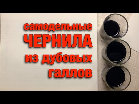 Видео: Как сделать чернила из дубовых галлов для перьевой ручки.