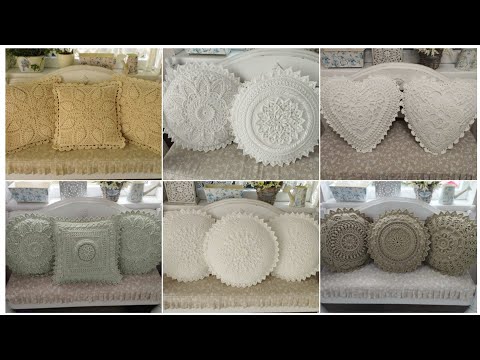 Видео: 100 потрясающих идей для вязания крючком чехлов на подушки из филейной ткани #вязание крючком #сд...