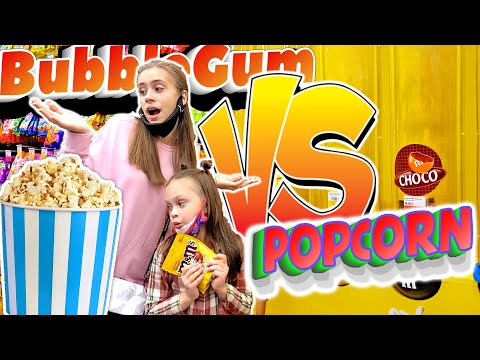 Видео: BubbleGum vs PopCorn САМЫЙ ГОЛОДНЫЙ ЧЕЛЛЕНДЖ Лика ПРОТИВ Миланы!