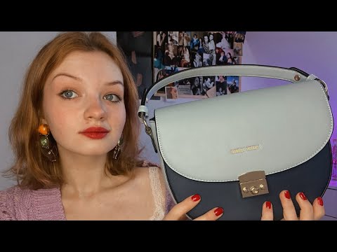 Видео: асмр что в моей сумке | шепот | звуки рта | asmr what's in my bag | tapping | mouth sounds