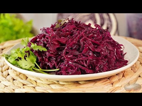 Видео: Квасим ярко. КВАШЕНАЯ КРАСНОКОЧАННАЯ КАПУСТА