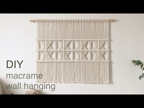 Видео: DIY | macrame wall hanging | макраме настенный