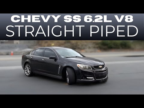 Видео: 2014 Chevy SS 6.2L V8 с прямыми трубами!