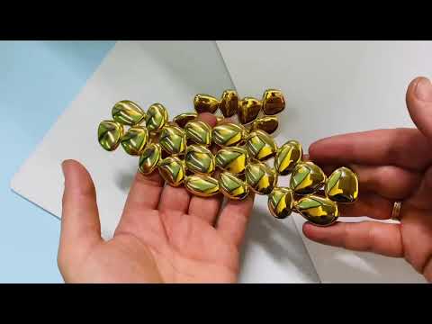 Видео: Меблеві ручки Design Vintage STONE в блискучому золоті