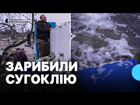 Видео: У річку Сугоклія на Кіровоградщині випустили дві тонни товстолобика і коропа